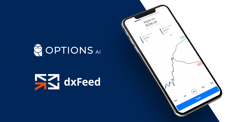 dxFeed provides market data to OptionsAI trading platform