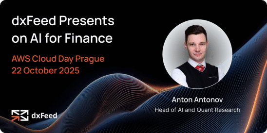 Anton Antonov Presents at AWS Cloud Day Prague on Modern AI for Financial Markets